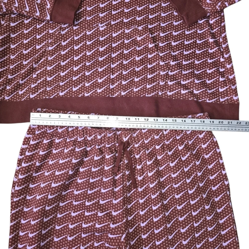 Nike Womens Sportswear Club Fleece Oversized Cropped Hoodie Set